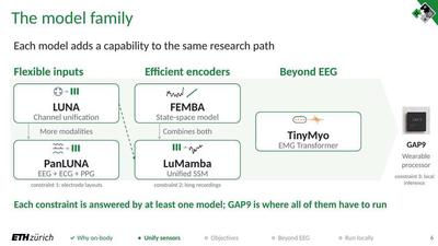 The model family: each model answers one of the three constraints, and GAP9 is where all of them have to run.